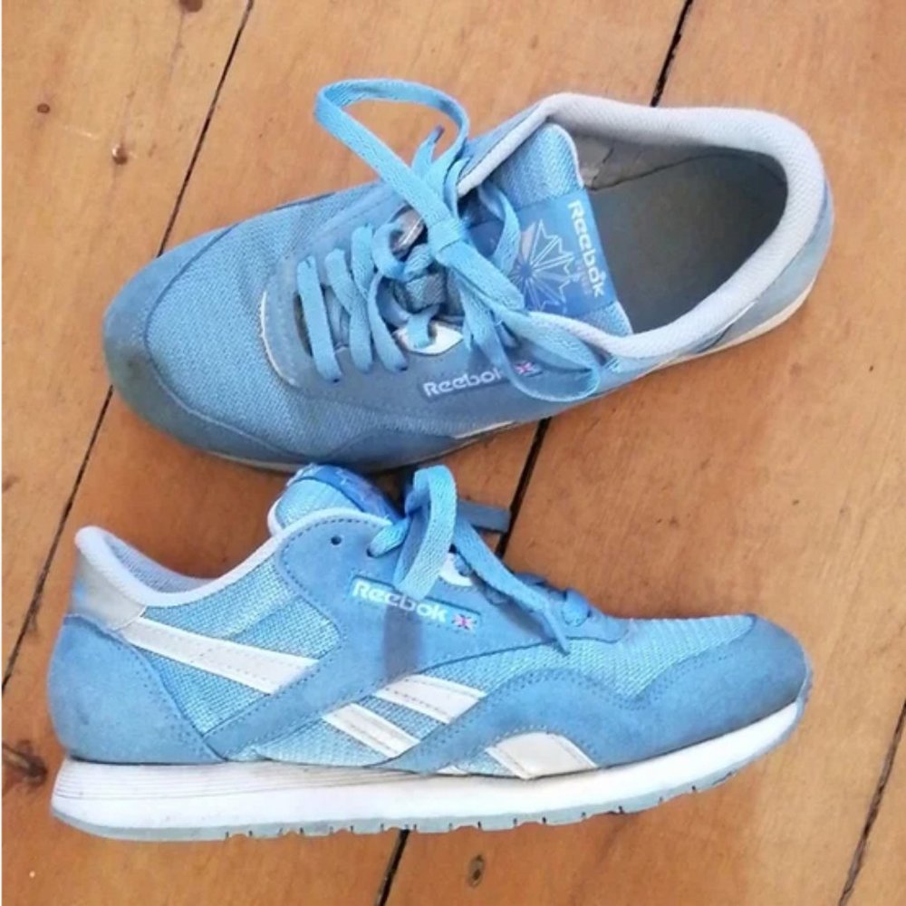 Baby blue vintage classic Reebok's